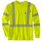 Carhartt Flame Resistant High-Vis Long-Sleeve Class 3 Pocket T-Shirt, Brite Lime, Medium, REG 105784-BLMMREG - alternate 1